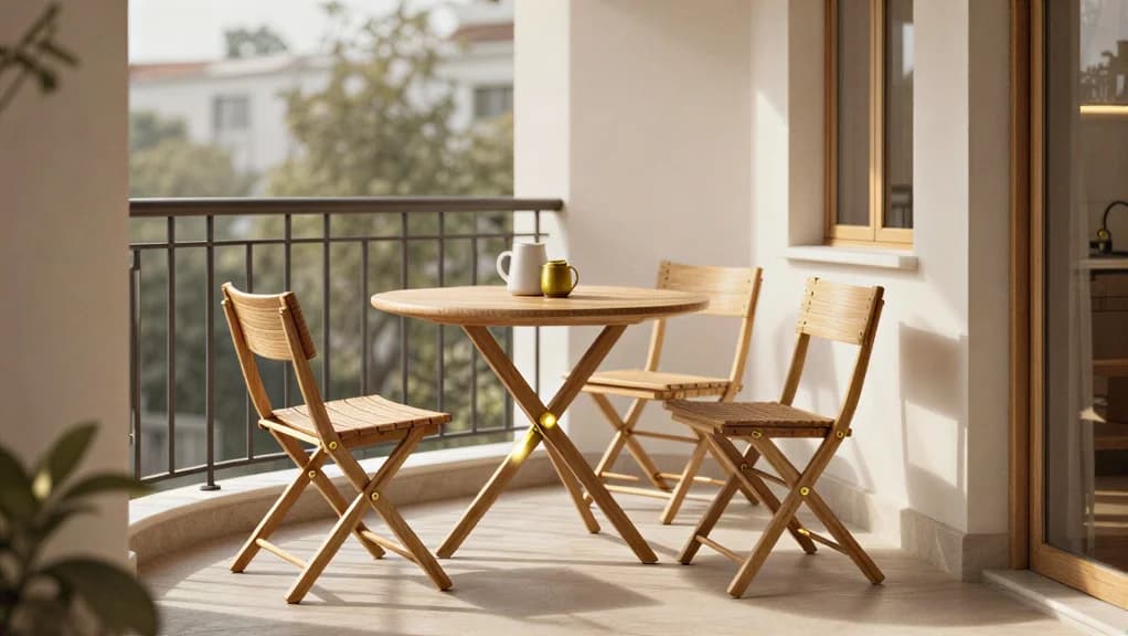 Coin repas extérieur compact: guide pour petits espaces